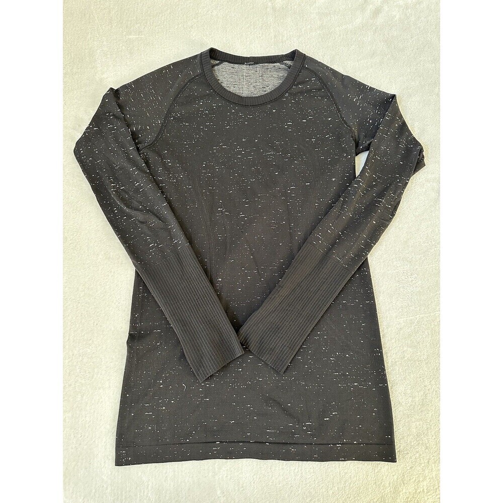 Lululemon Swiftly Tech Long Sleeve Shirt Regular Length Size 6 Black